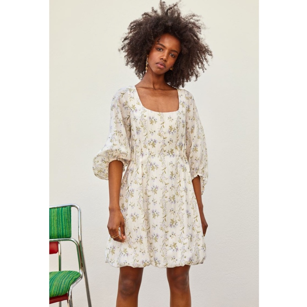 Brock Collection x H&M Floral Balloon Dress Size: XL